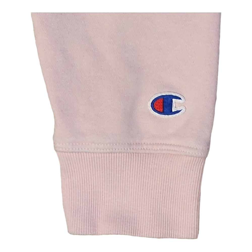 Champion Women's Powerblend Left Chest Hoodie, Pink, Size Medium - Picture 5 of 13